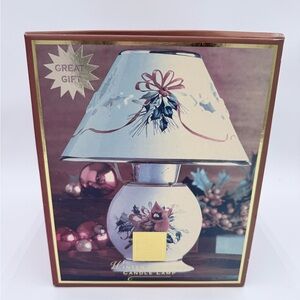 Lenox Winter Greetings Cardinal Winter Holiday Tea Light Candle Lamp Box NEW